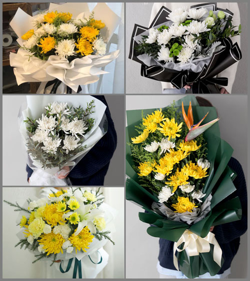 四川乐山峨眉山市双福镇白事花束代送